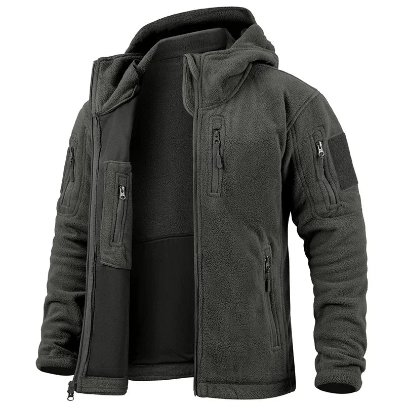 ReFire Gear Men's Hunting Fleece Jacket Tactical Warm Winter Zip