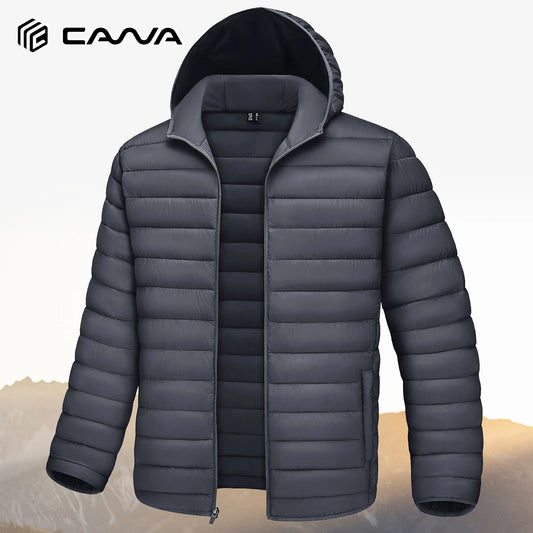 Cavva Mens Lightweight Puffer Jacket Hooded Water Resistant