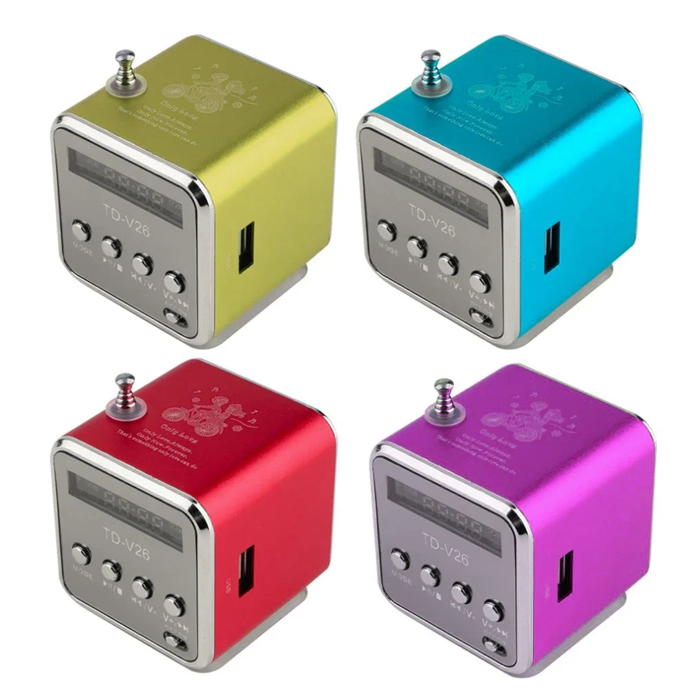Shunmaii TD-V26 Mini Bluetooth Speaker With FM Radio MP3 TF Card