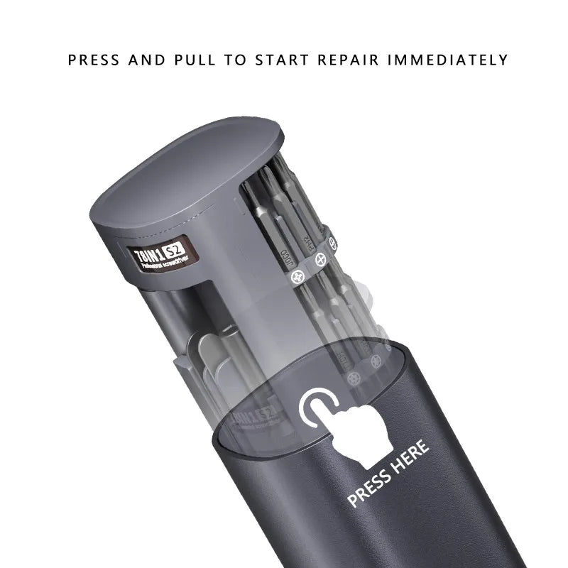 Galacok 78-In-1 Cordless Electric Screwdriver Kit With Magnetic Bits