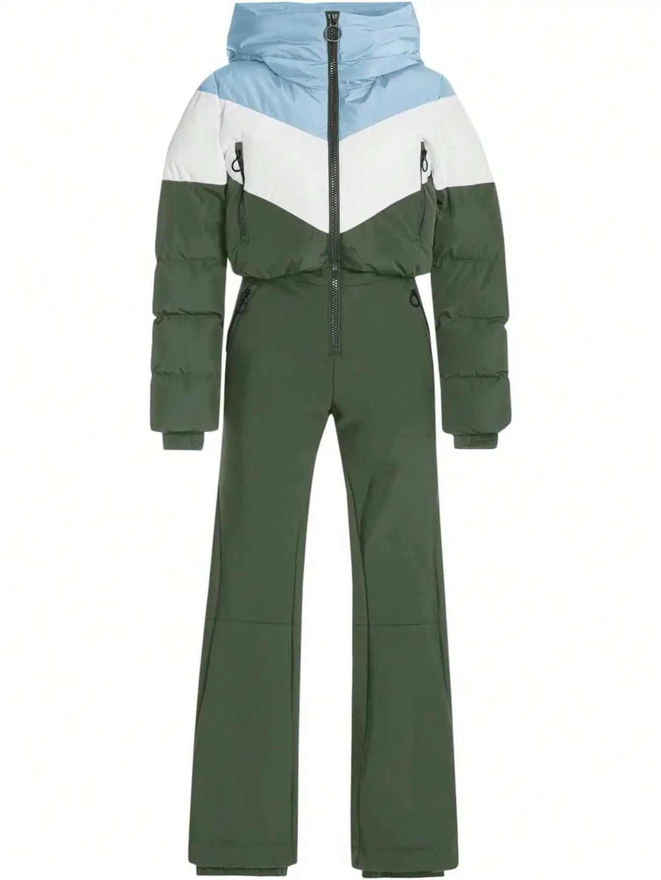 Fisoew Womens Thermal Snowsuit Waterproof One Piece Ski Suit