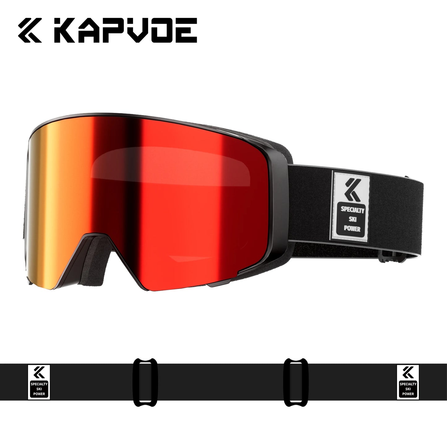 Kapvoe Outdoor Photochromic Ski Goggles Breathable Anti Fog