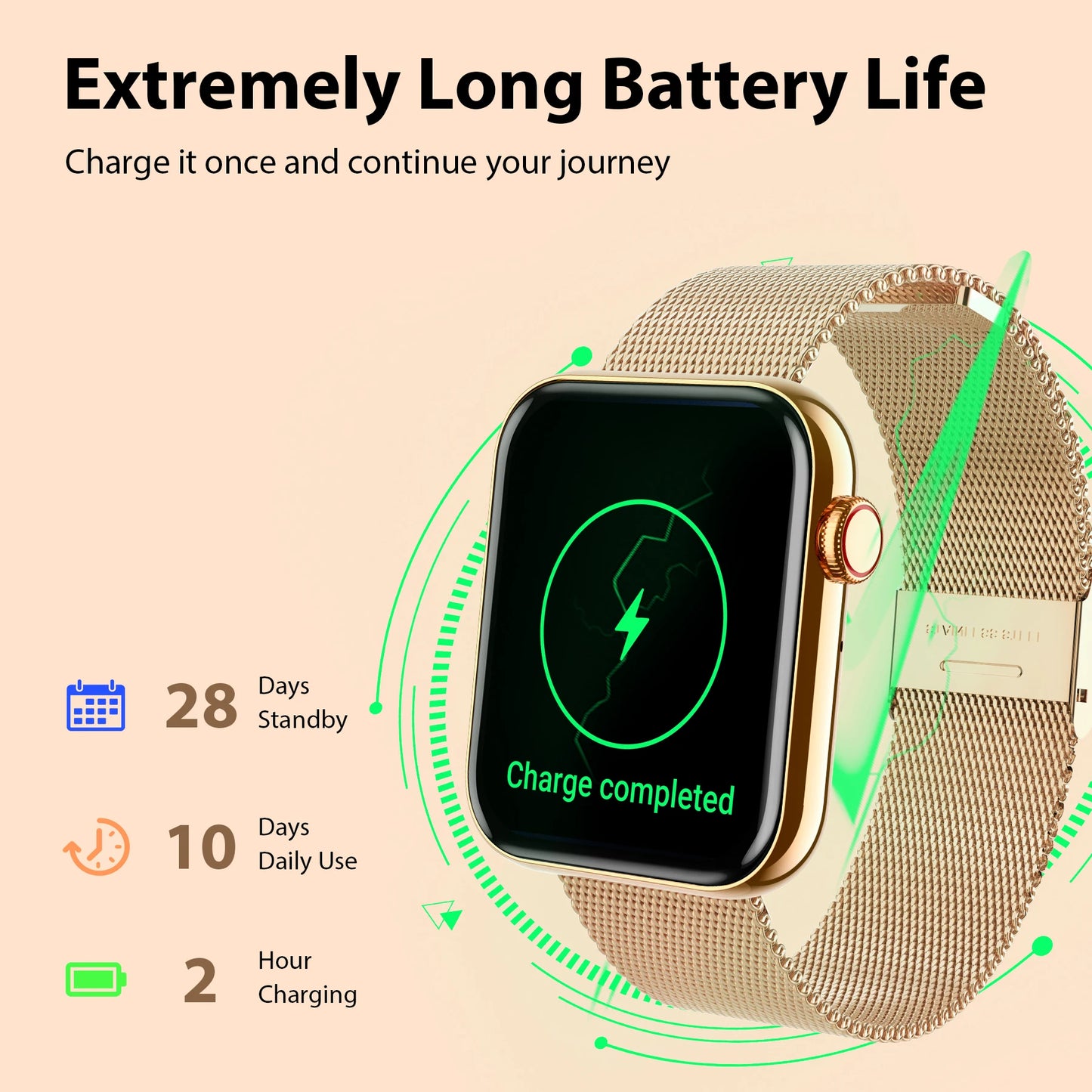 Smart Watch for All Answer Calls Fitness Tracker iPhone Android