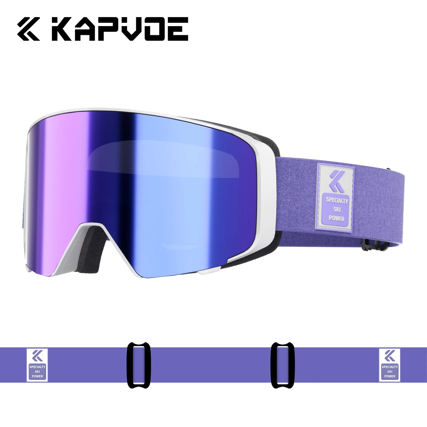 Kapvoe Outdoor Photochromic Ski Goggles Breathable Anti Fog