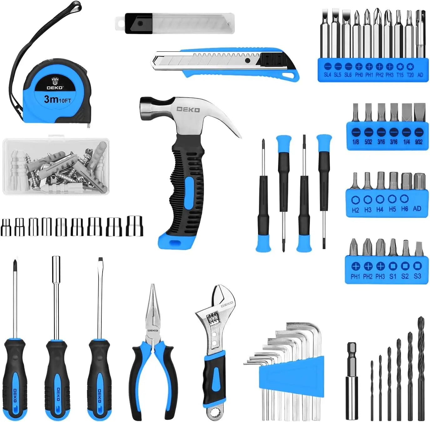 DEKODIY 8V Cordless Drill Set With LED Essential Tool Kit
